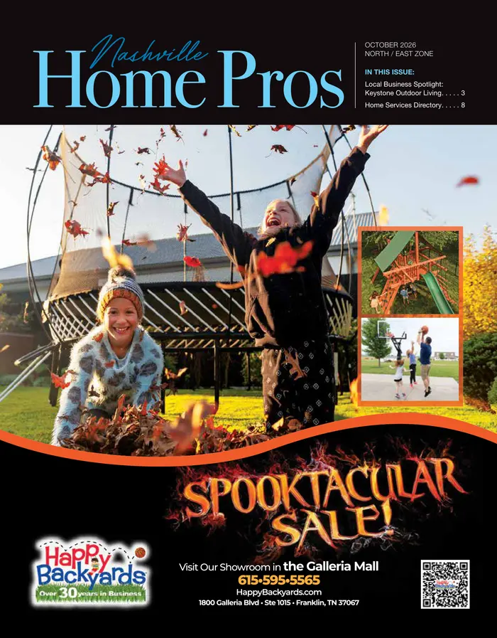 Front cover of the October 2026 North / East edition of Nashville Home Pros